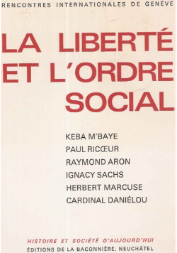 La liberte et l ordre social