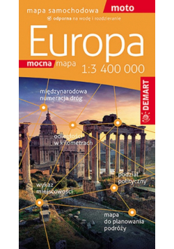 Europa 1:3400 000 mapa samochodowa