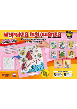 Wypukła malowanka - Jednorożce Zestaw 8 wzorów