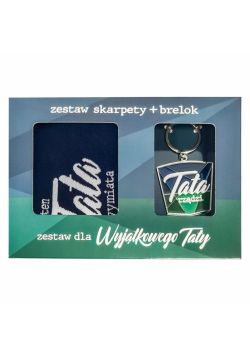Zestaw dla Wyjątkowego Taty brelok + skarpety