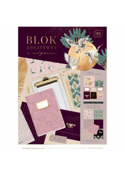 Blok kreatywny z naklejkami A4/14K 80/170G Satin