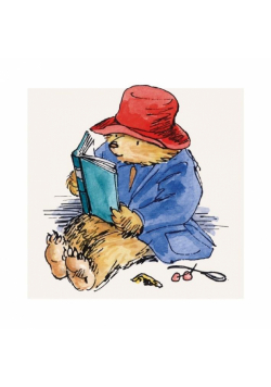 Karnet kwadrat z kopertą Paddington Reading