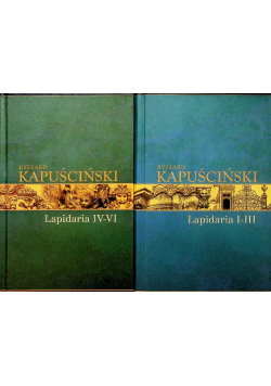 Lapidaria I - III i IV - VI