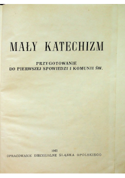 Mały katechizm 1935 r
