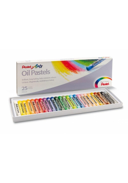 Kredki Pastele 25 kolorów PENTEL