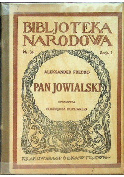 Pan Jowialski 1921 r.