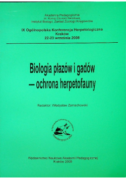 Biologia płazów i gadów ochrona herpetofauny