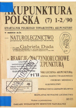 Akupunktura polska nr 1-2 rok 1990