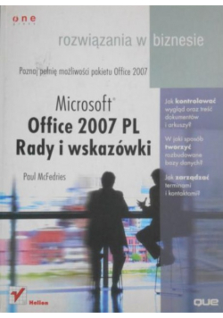 Microsoft Office 2007 PL Rady i wskazówki