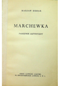 Marchewka pamiętnik satyryczny 1947 r