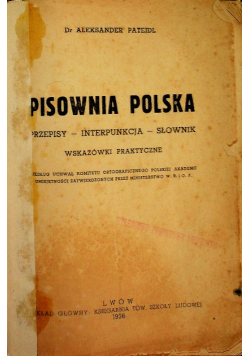 Pisownia Polska 1936 r.