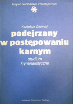 Podejrzany w postępowaniu karnym