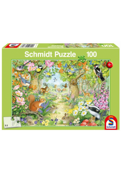 Puzzle 100 Leśne zwierzęta G3