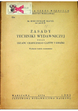 Zasady techniki wydawniczej oraz układu graficznego gazety i książki