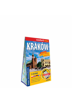 Kraków kieszonkowy laminowany plan miasta 1 : 22 000