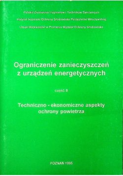 Ograniczenie zanieczyszczeń z urządzeń energetycznych Część II