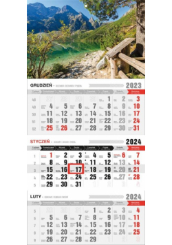 Kalendarz 2024 Trójdzielny Ekonomiczny Tatry