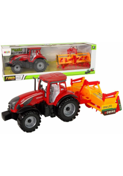 Traktor z kultywatorem na napęd