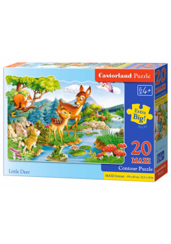 Puzzle Maxi Konturowe: Little Deers 20