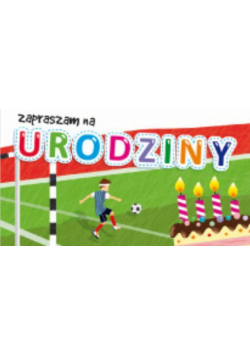 Zaproszenie urodzinowe - Piłkarz (5szt) AVANTI