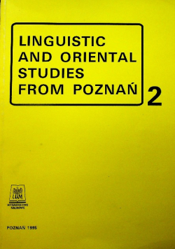 Linguistic and oriental studies from Poznań 2
