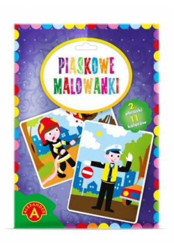 Piaskowe malowanki Policjant i Strażak ALEX