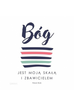Podstawka korkowa - Bóg jest moją skałą