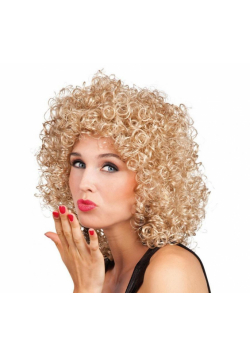 Peruka club kręcone blond włosy