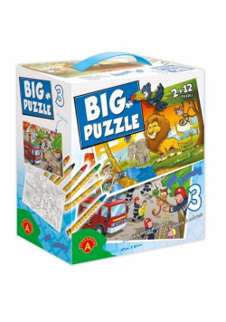 Big Puzzle 3 - Zwierzęta afrykańskie i Straż ALEX