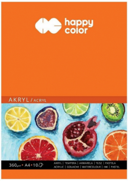 Blok do akrylu A4/10K HAPPY COLOR