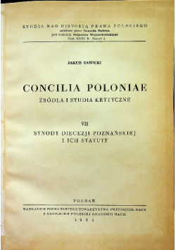 Concilia Poloniae tom VII