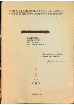 Informacja 1981 zeszyt 3 Radiestezja Geo Bio Psychotronika
