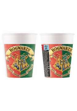 Kubeczki papierowe Hogwarts 200ml 8szt