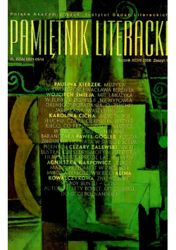 Pamiętnik literacki Zeszyt 1 / 2006