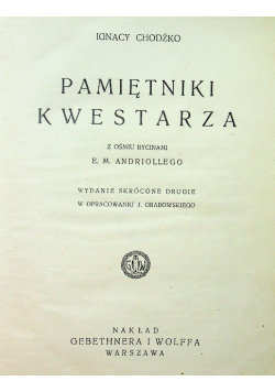 Pamiętniki kwestarza 1929r