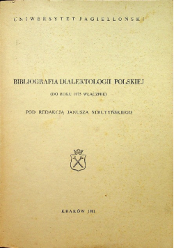 Bibliografia dialektologii polskiej