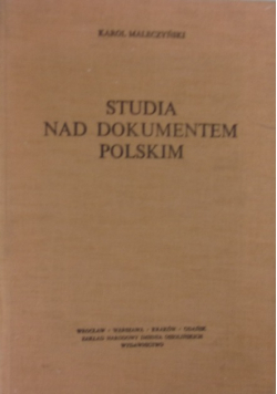 Studia nad dokumentem polskim