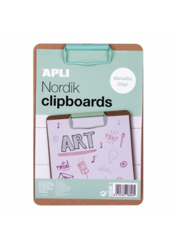 Clipboard A5 drewniany pastelowy zielony