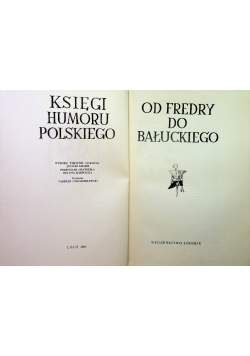 Księga humoru polskiego od Fredry do Bałuckiego
