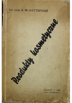 Produkty kosmetyczne 1939 r.