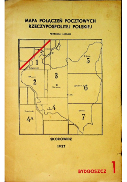 Mapa Połączeń Pocztowych 1937 R.