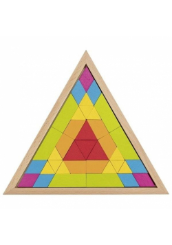 Puzzle Mozaika Trójkątne tęczowe