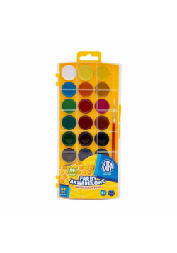 Farby akwarelowe 24 kolory ASTRA