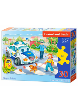 Puzzle konturowe Way to School 30