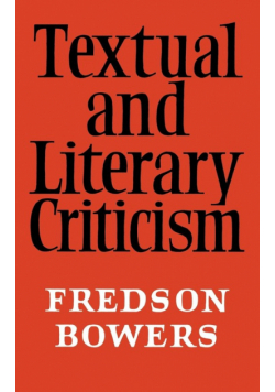 Textual and Literary Criticism