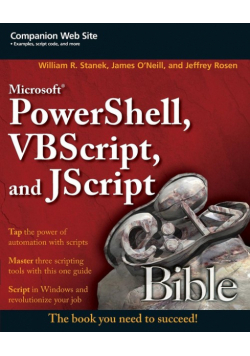 Microsoft PowerShell, VBScript & JScript Bible
