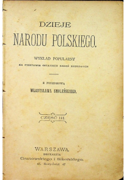 Dzieje narodu polskiego 1898r