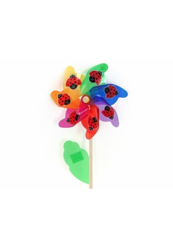 Wiatraczek z biedronką 55cm