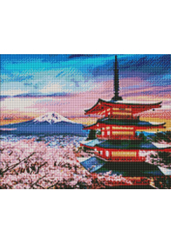 Diamentowa Mozaika - Ukochana Japonia 40x50cm