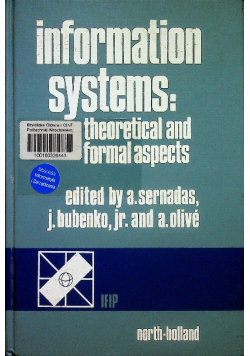 Information Systems Theoretical and Formal Aspects